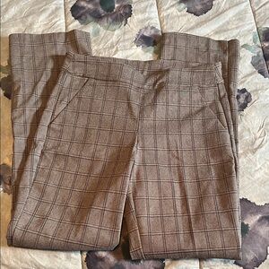 Tribal Women's Brown Checkered Trousers size 4